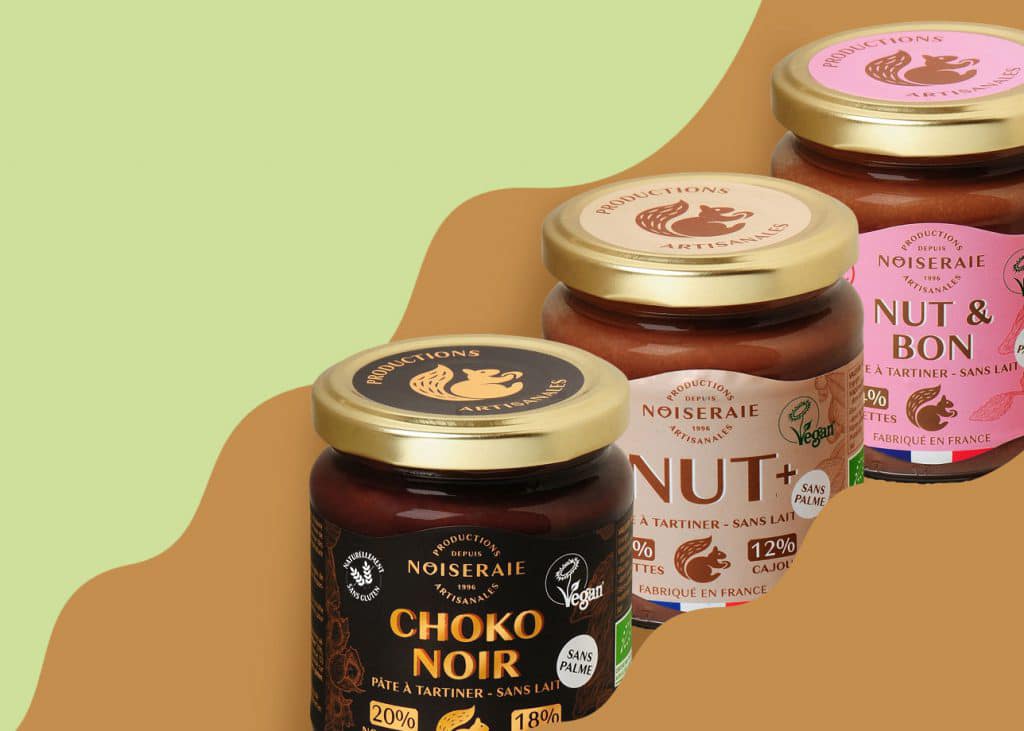 Nos pâtes à tartiner SANS LAIT & SANS PALME