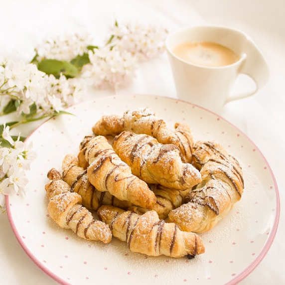 Mini croissants au ChokoAmande