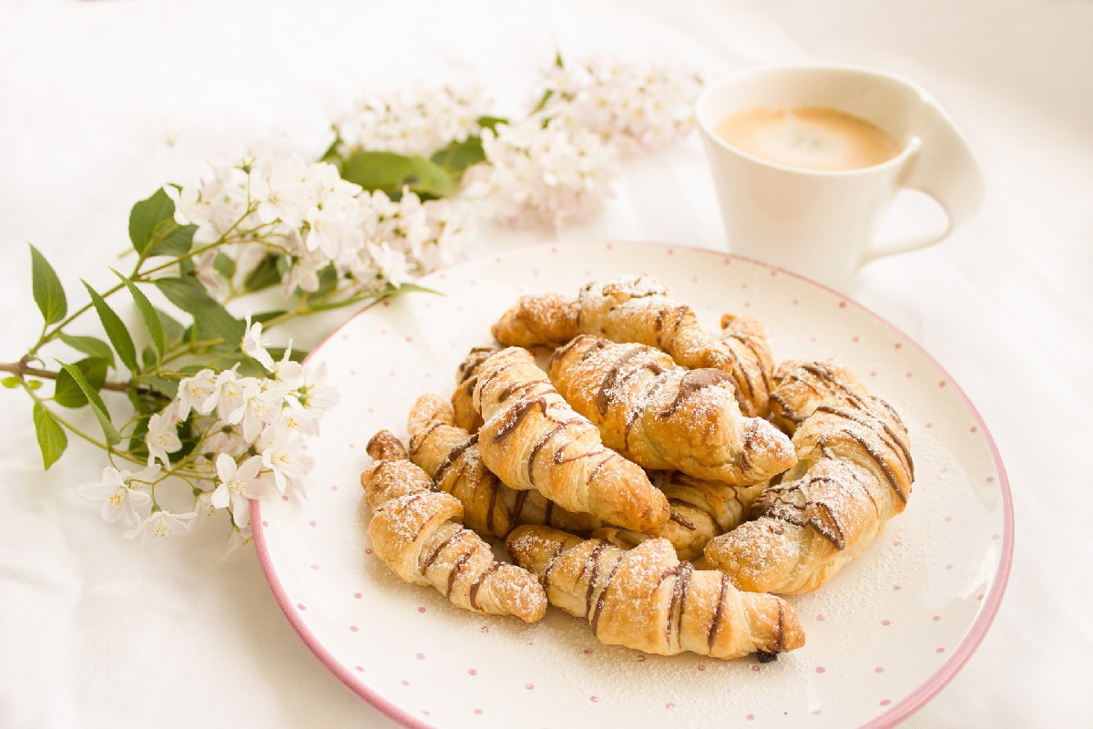 Mini croissants au ChokoAmande