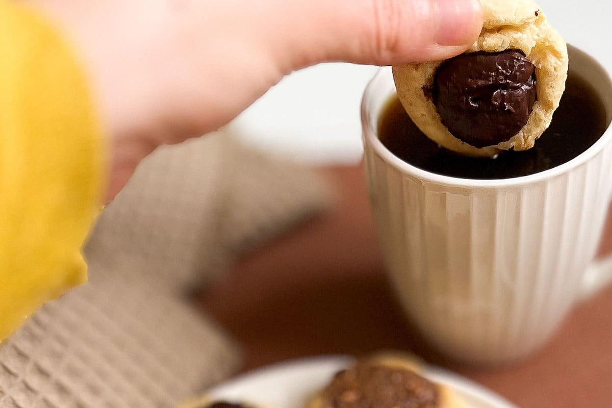 BISCUITS PÂTE À TARTINER CHOCOLAT NOIR & PÂTE À TARTINER NOISETTES