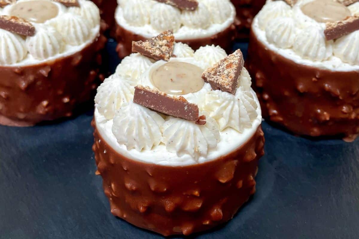 Petits entremets au Choko Blanc