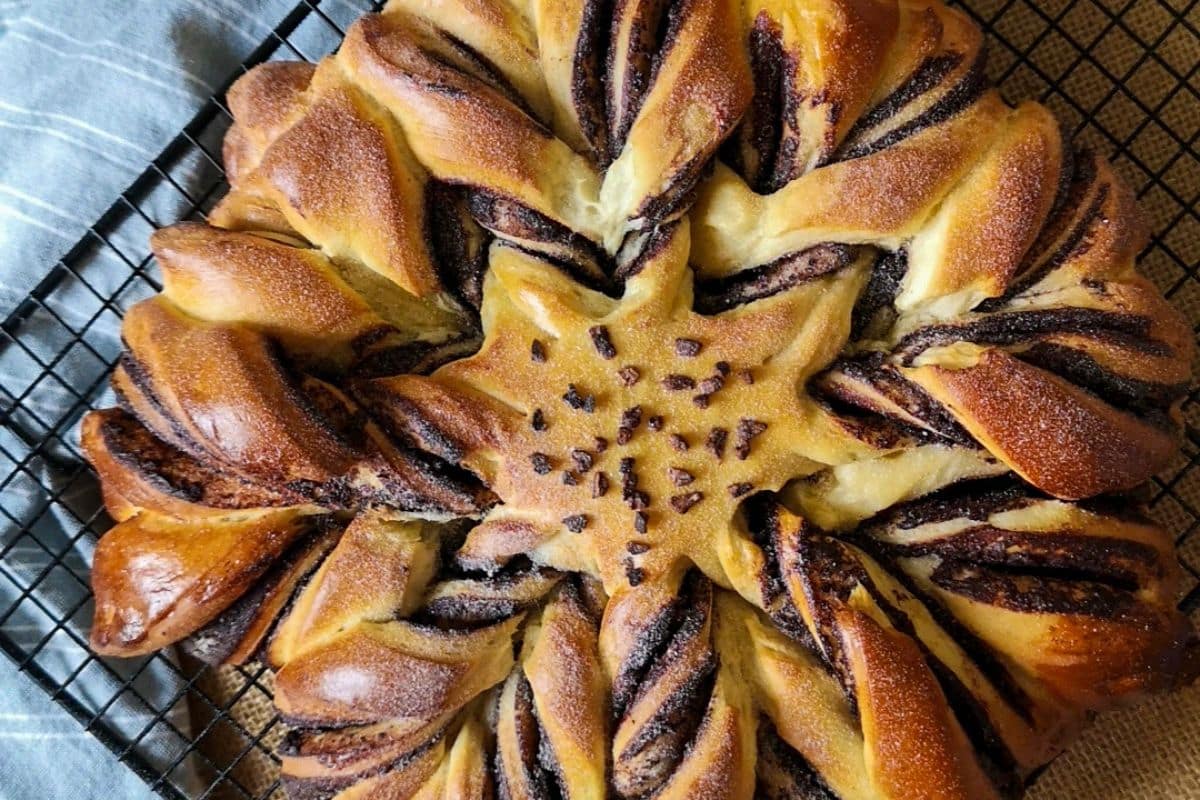 Brioche à la choko noir orange confite