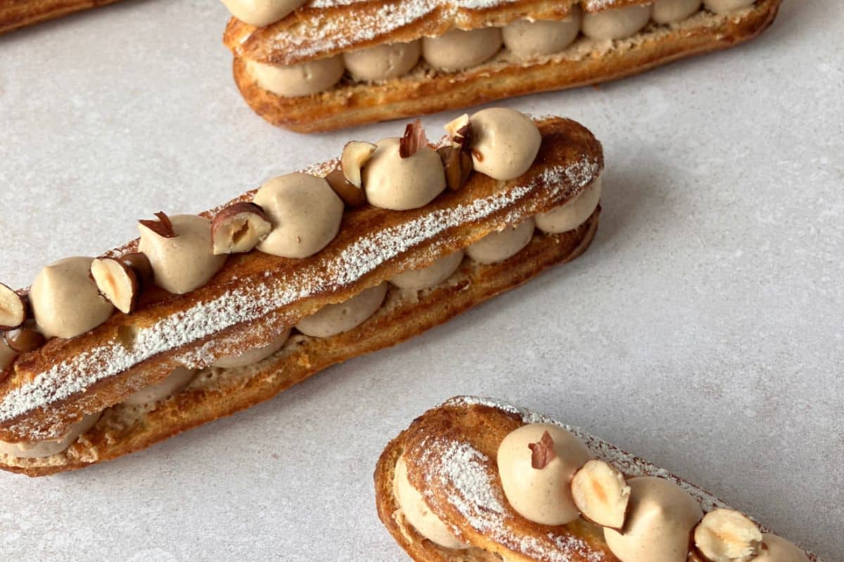 Eclairs façon Paris-Brest au pralinut
