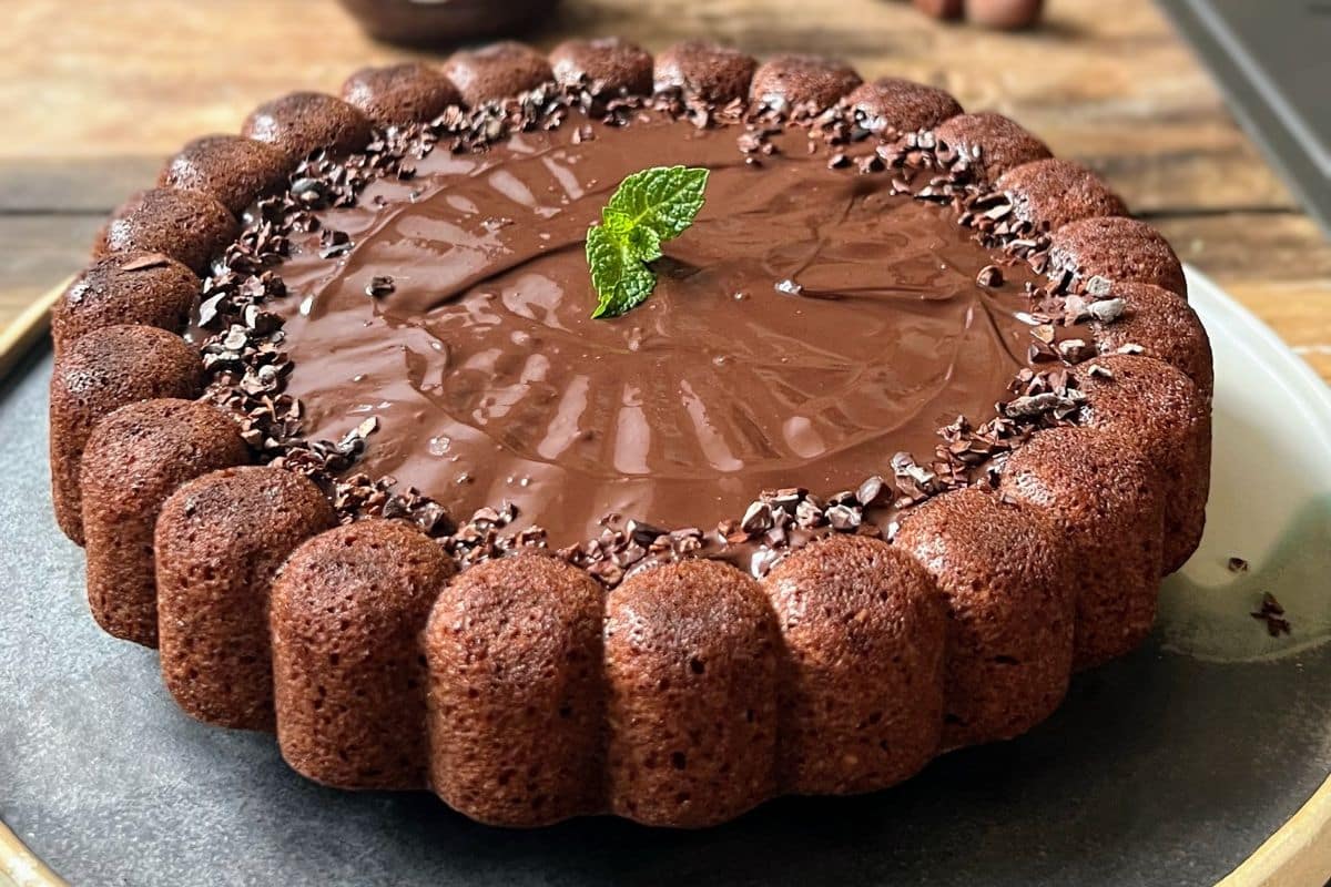 Financier choko menthe