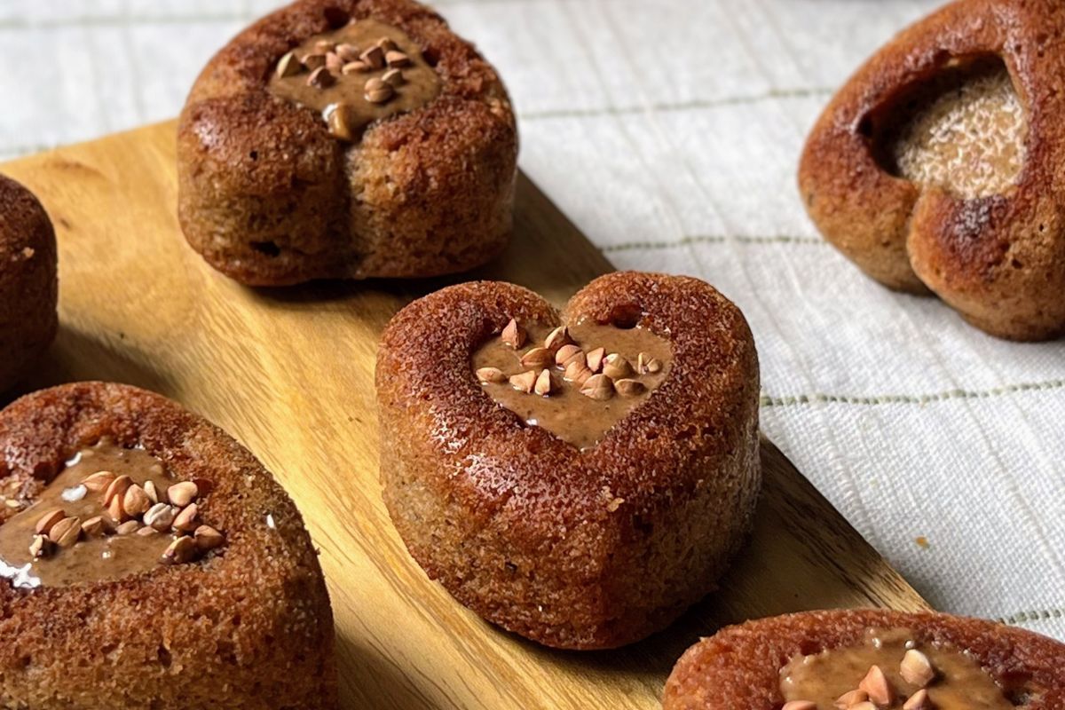 Financiers sarrasin coeur crousti nut